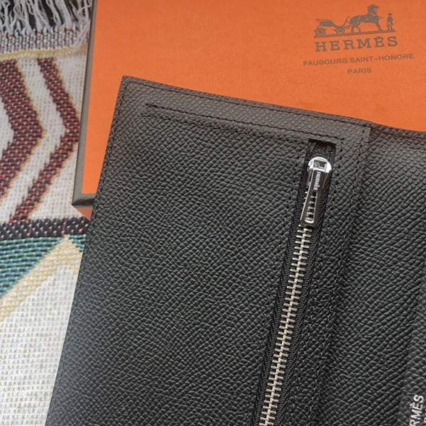 エルメス ベアン スフレ コピー ヴォーエプソン 長財布 シルバー金具