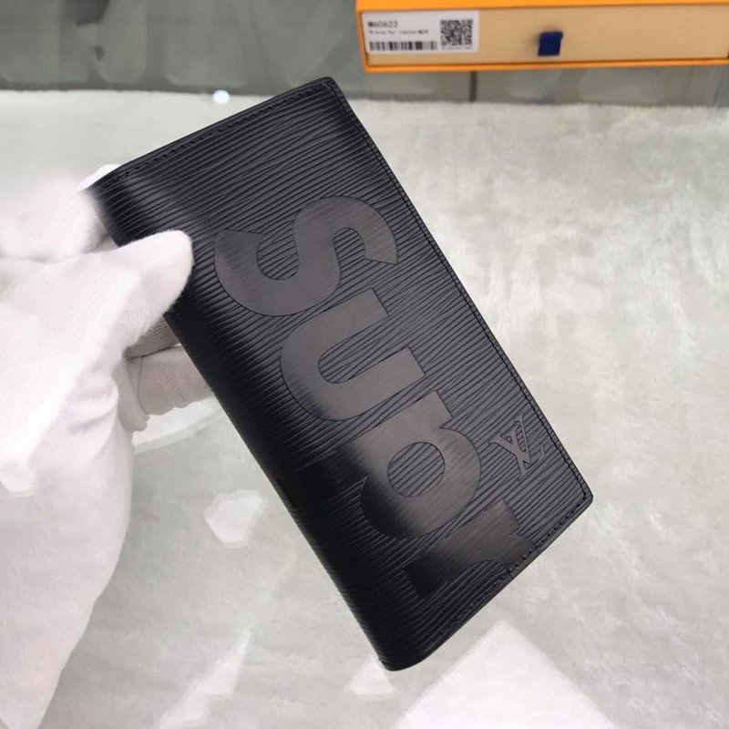 セール新作 シュプリーム ルイヴィトン 長財布 偽物 PF. BRAZZA SP EPI Wallet ブラック vut86864 ポーチ エピ