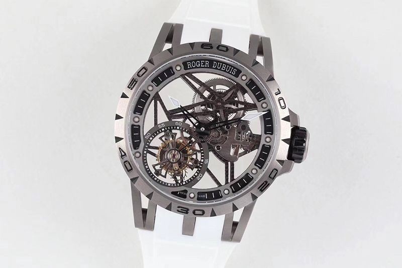 セール ♪ロジェデュブイ コピー エクスカリバー スパイダー チタン 45MM roc54953