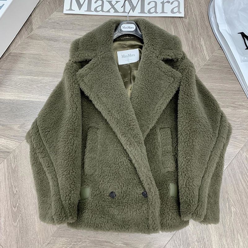 ★日本!!人気!マックスマーラ テディベア アイコン ジャケット 偽物 グリーン mak71891