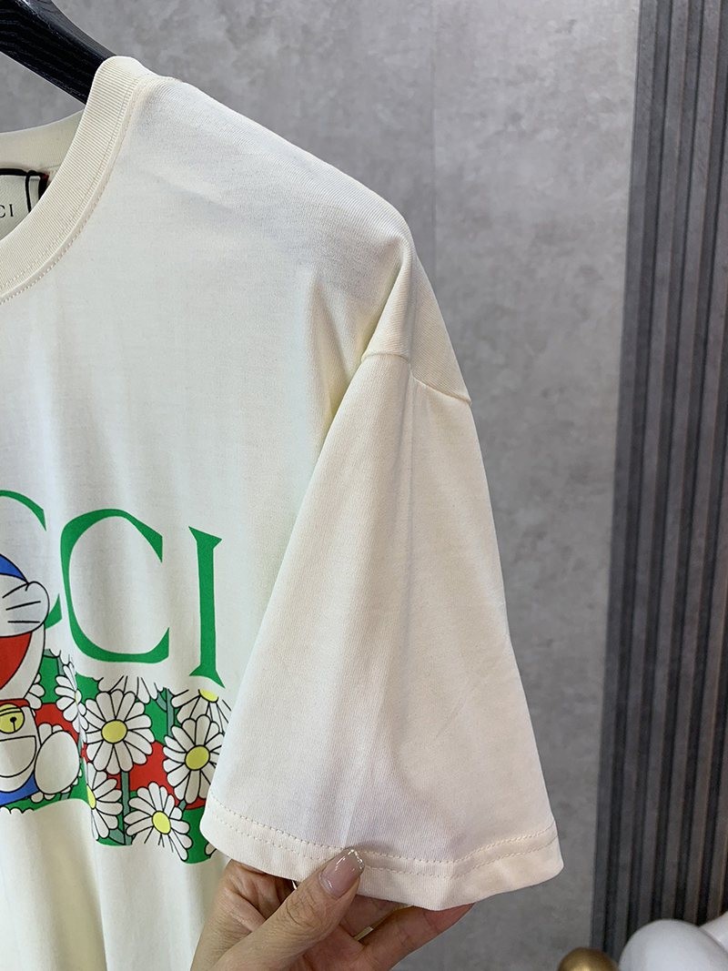 超話題!グッチxドラえもん 偽物☆コラボ☆オーバーサイズ Tシャツ gug48308