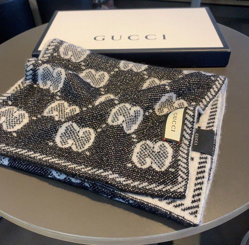 【Kms】GUCCI GGウールラメジャカードスカーフ GUCCI グッチ GGウール ラメ ジャカード スカーフ GUCCI 598993 GG