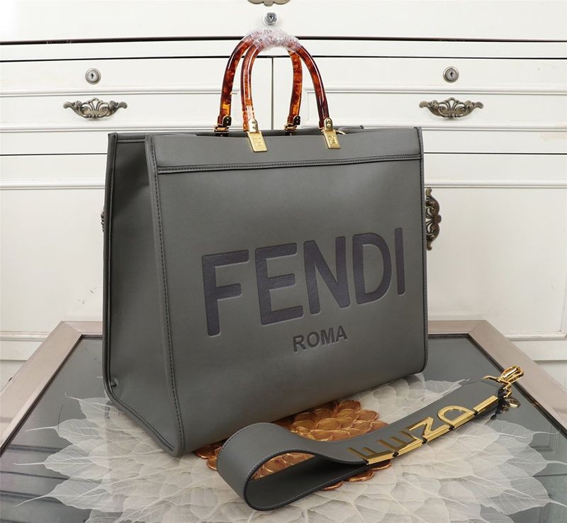 可愛いフェンディ サンシャイン 偽物 レザーショッパーバッグ feu05711