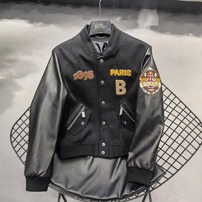 ベルルッティ パティーヌ 偽物 レザー ブルゾン bew97191