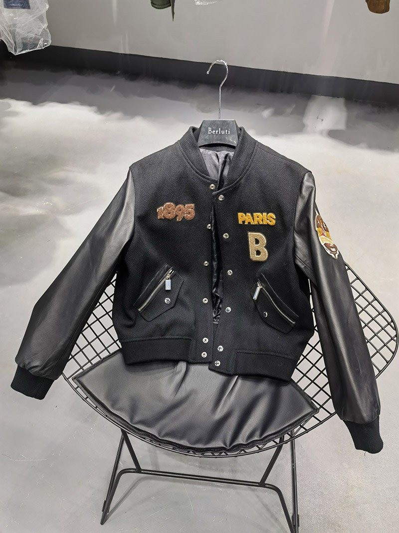 ベルルッティ パティーヌ 偽物 レザー ブルゾン bew97191