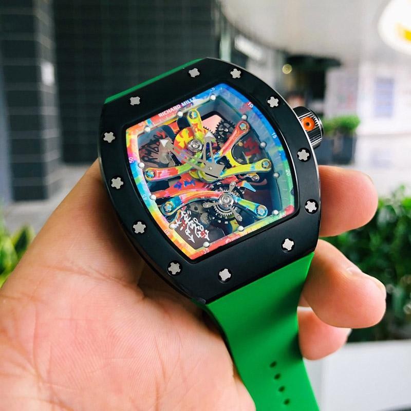 リシャールミル ダイヤモンドベゼル コピー   自動巻き riu92284