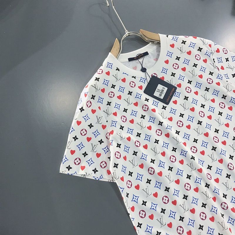超話題!☆​ルイヴィトン Tシャツ パロディ ウォーターカラーモノグラム