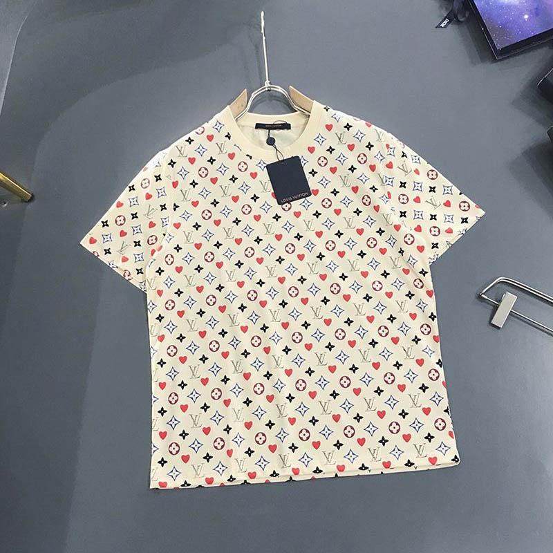 超話題!☆​ルイヴィトン Tシャツ パロディ ウォーターカラーモノグラム