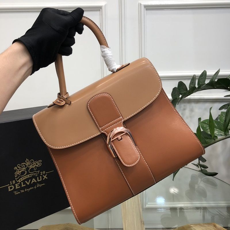 完売必至【DELVAUX スーパーコピー】カーフスキン ブリヨン ショルダー ハンドバッグ Ded74782