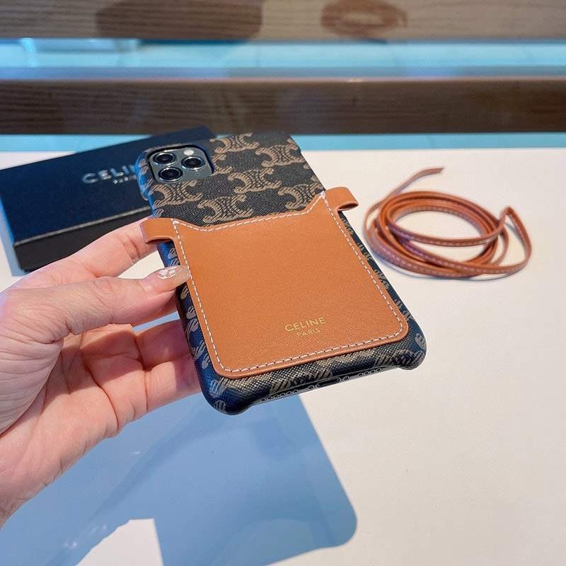 セリーヌ☆トリオンフ コピーストラップ付き iPhone11/12 pro ケース Ces66233