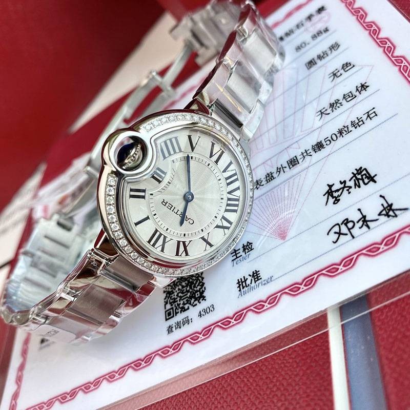 可愛いカルティエ バロンブルー 33mm スーパーコピー kar50365