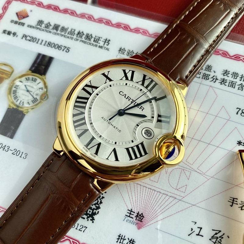 最安値挑戦カルティエ バロンブルー 42mm 偽物 W6900551