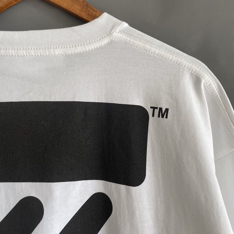 オフホワイト Diagonal コットンTシャツ 偽物 ofr65676