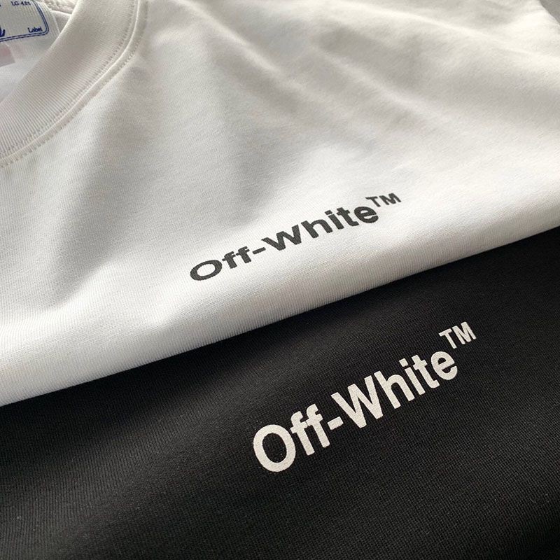 オフホワイト Diagonal コットンTシャツ 偽物 ofr65676
