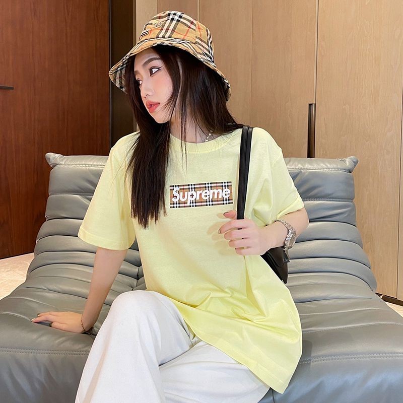 ハイブランドコラボ シュプリーム × バーバリー ボックスロゴTシャツ