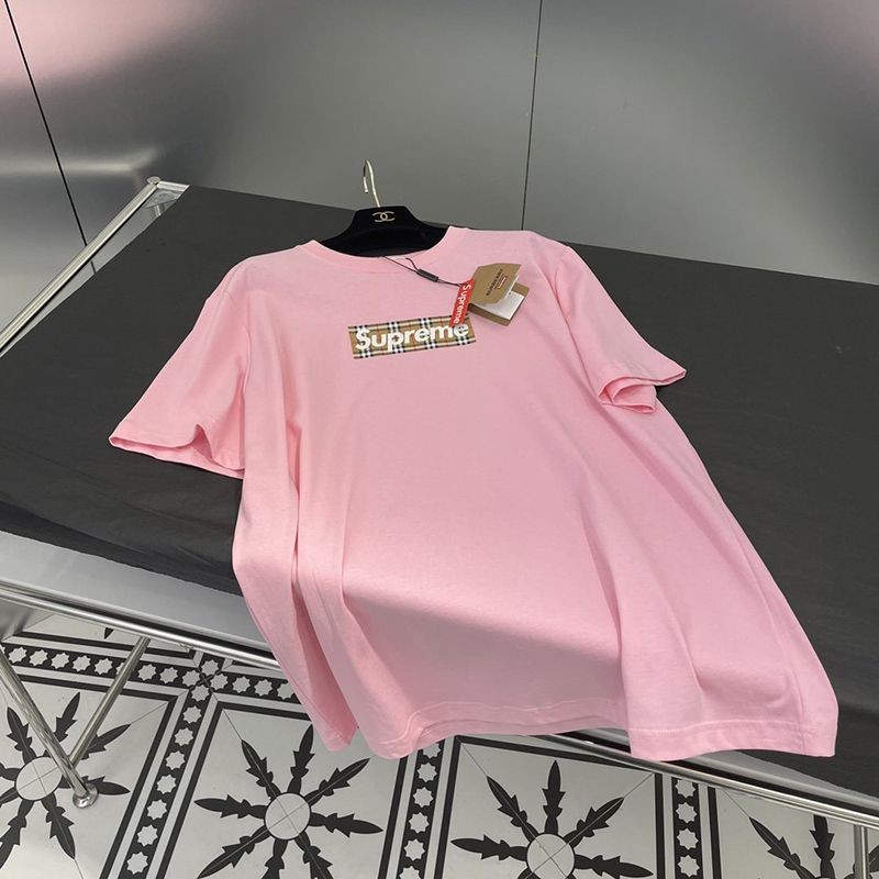 ★日本!!人気!コラボ シュプリーム × バーバリー ボックスロゴ Tシャツ コピー Shv94864