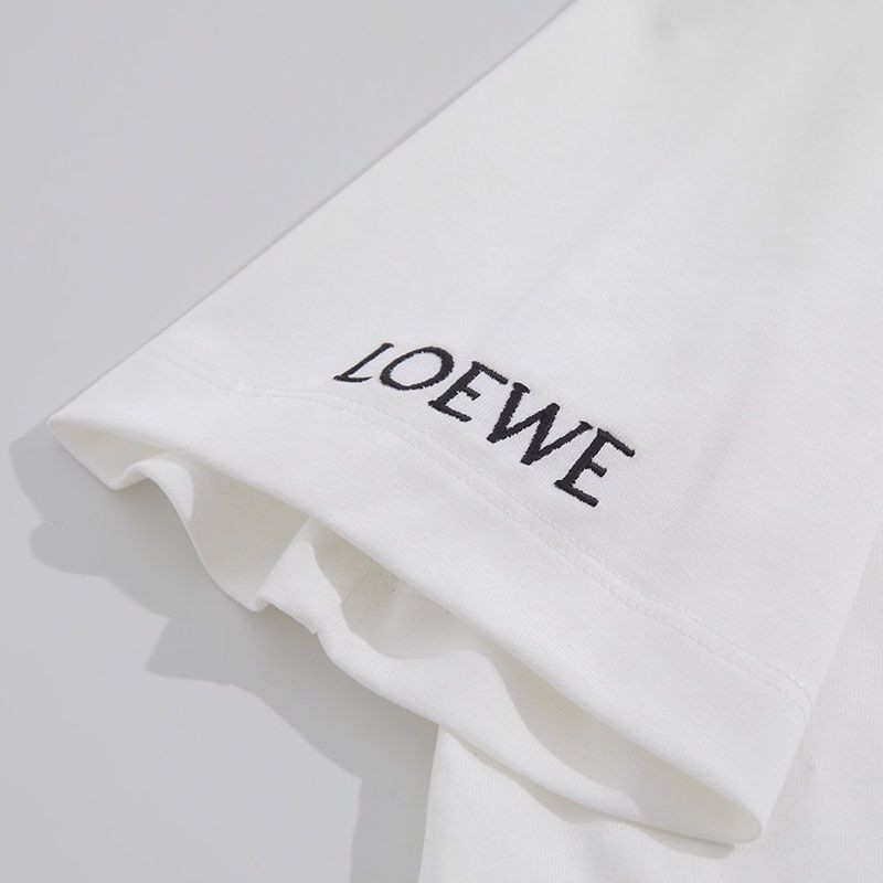 超話題!ロエベ☆アナグラム ロゴ コットン 半袖Tシャツ コピー H526Y22J261