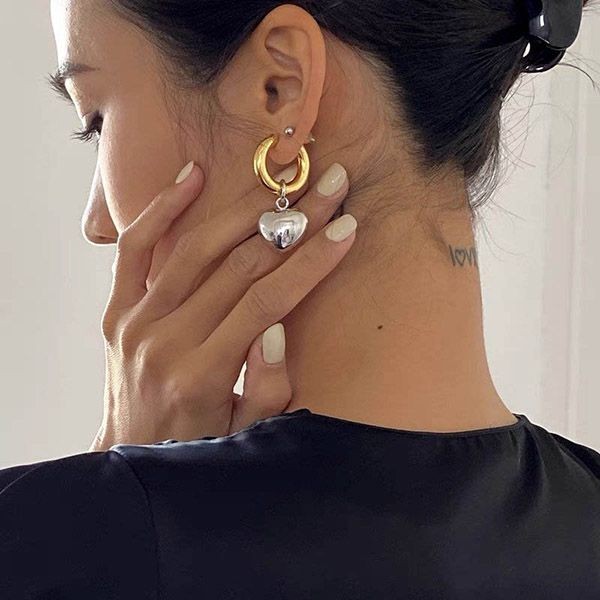 ハート バレンシアガピアス BALENCIAGA バレンシアガ クラッシュハート