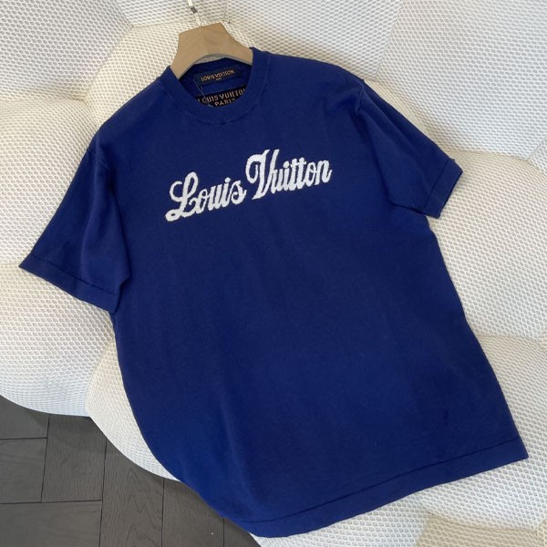 セール ♪ルイヴィトン ロゴニット Tシャツ vuu38143