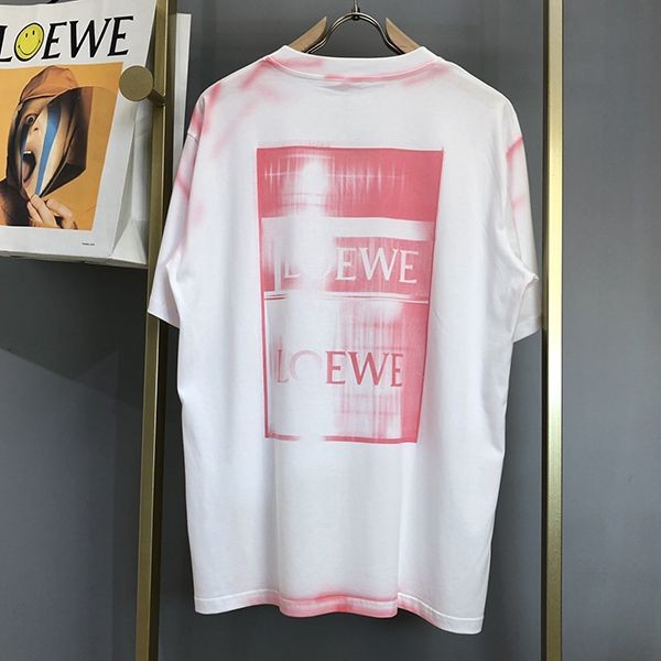 ロエベ コットン アナグラム フォトコピー Tシャツ 4色 loj82937