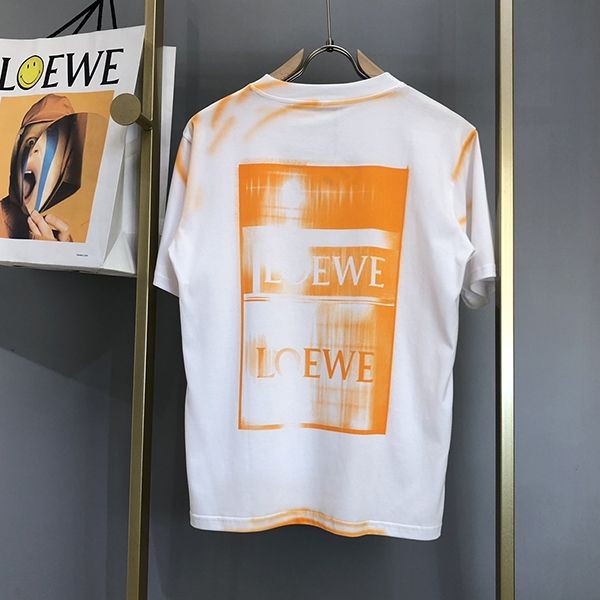 ロエベ コットン アナグラム フォトコピー Tシャツ 4色 loj82937