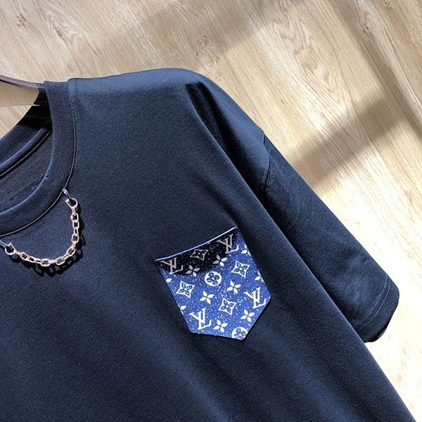 ルイヴィトン モノグラム パターン ポケット 長袖 Tシャツ size M 人気No1 ルイヴィトン モノグラムポケット 偽物 Tシャツ vuh59629