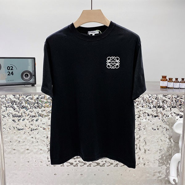 最安値挑戦 ロエベ エンブロイダリー アナグラム Tシャツ 偽物 2色 H526Y22J26