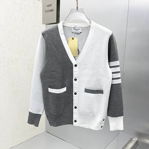 ★日本!!人気!トムブラウン スーパーコピー ドネガルコントラスト 4BAR カーディガン tox24011