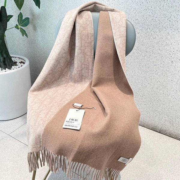 ディオール 偽物 カシミア100% オブリーク スカーフ マフラー