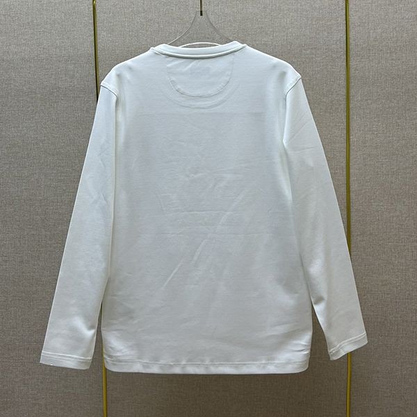 フェンディ アジュール刺繍FF 長袖クルーネック Tシャツ 偽物 2色