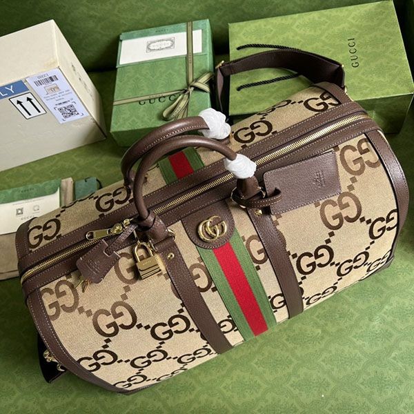 n級品 おすすめ グッチ ジャンボ GG ラージ ダッフルバッグ gup83628