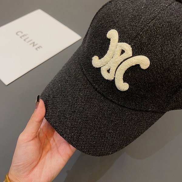 【CELINE】トリオンフキャップ　ウール&カシミア セリーヌ トリオンフ ウール キャップ コピー 即日配送 Ceu69694