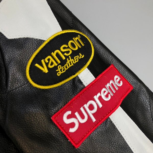 シュプリーム バンソン ボーン レザージャケット コピー Vanson Bones Leather Jacket