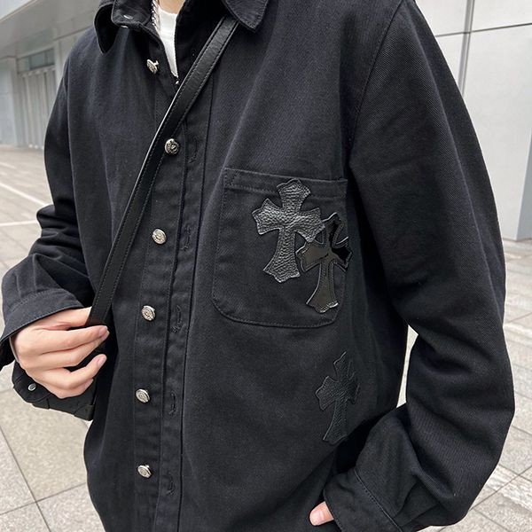 激安価格!新色☆希少 クロムハーツ クロス 偽物 デニムジャケット Kuj55702