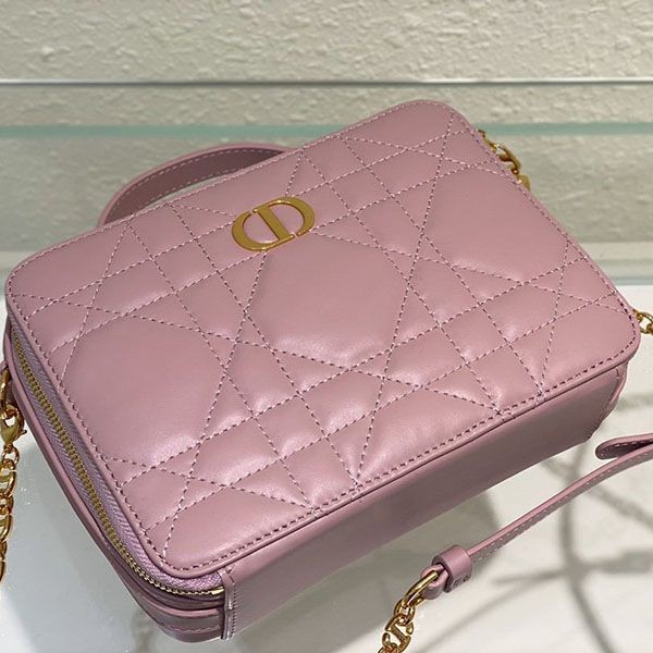ディオール CARO ダブルポケット 偽物 ショルダーバッグ dez34061