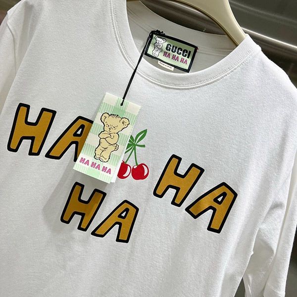グッチ さくらんぼ コットン Tシャツ 偽物 gug98874