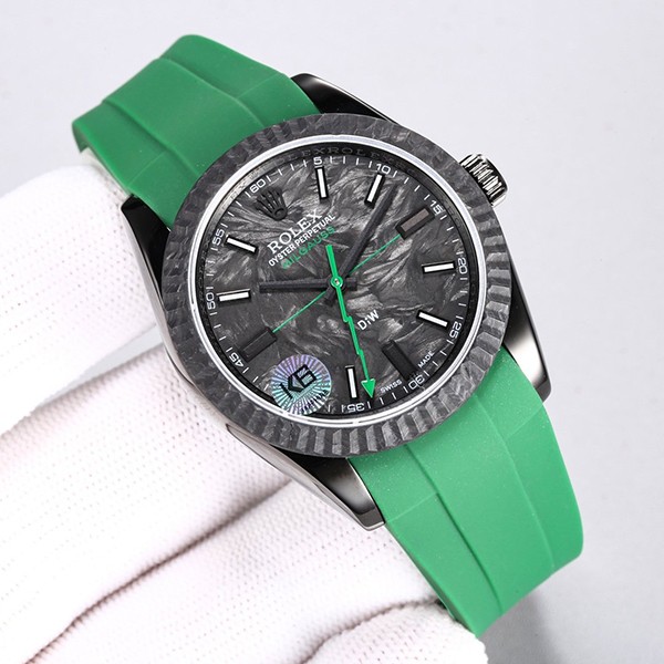 DiW ロレックス 偽物 ミルガウス アビエイター Green Gaussian ウォッチ roe32611