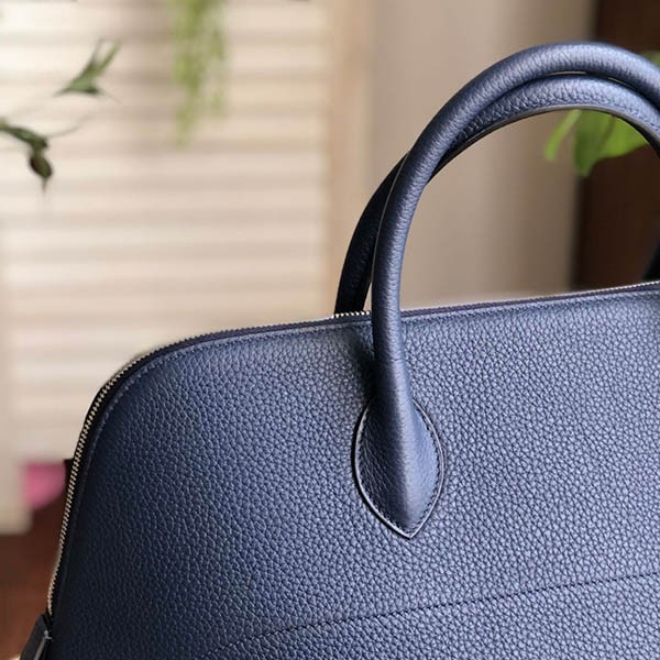 1点限り!エルメス ボリード シャーク 偽物 45cm ブルーニュイ ert71674