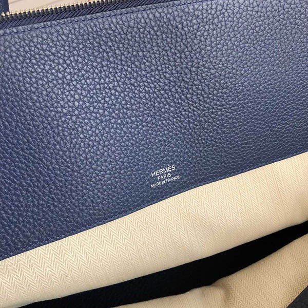 1点限り!エルメス ボリード シャーク 偽物 45cm ブルーニュイ ert71674