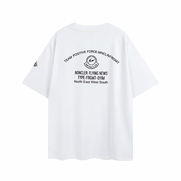 最安値挑戦 モンクレール コットンロゴプリント Tシャツ mof90344