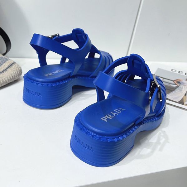 プラダ PRADA Tストラップ プラットフォームサンダル プラダ