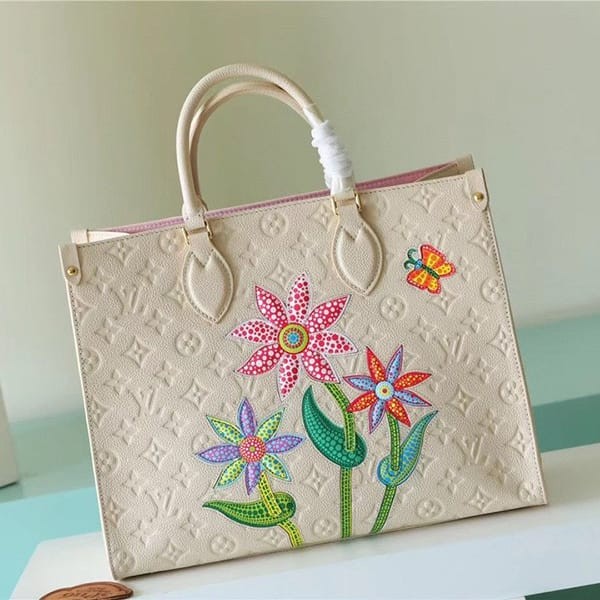 定番ルイヴィトン LV×YK オンザゴー MM 偽物 トートバッグ vuk47973