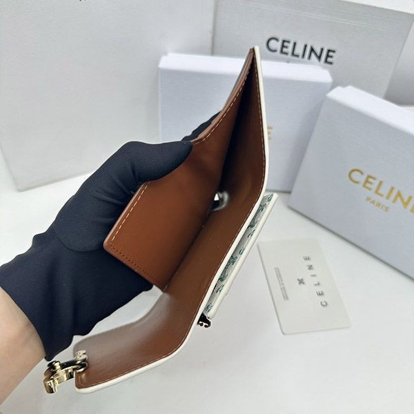 激安価格!セリーヌ トリオンフキャンバス コンパクトウォレット Cen30554
