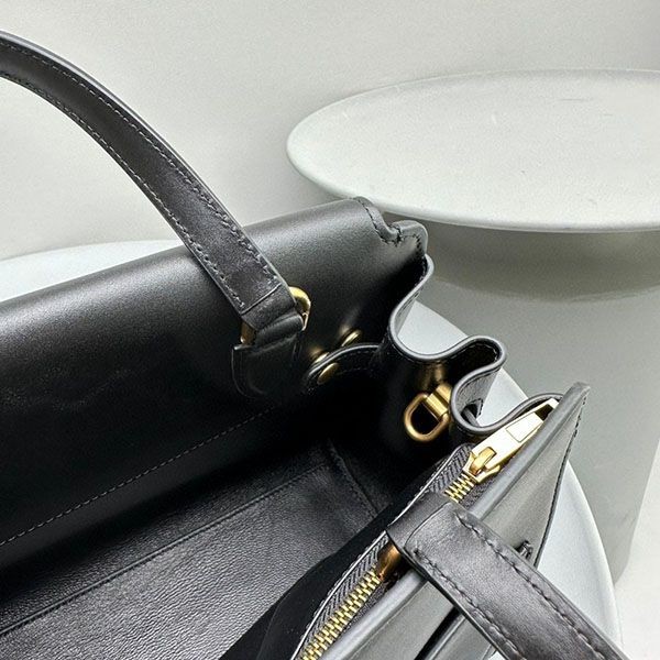 バレンシアガ マネー スモール ハンドル レザー ハンドバッグ 偽物