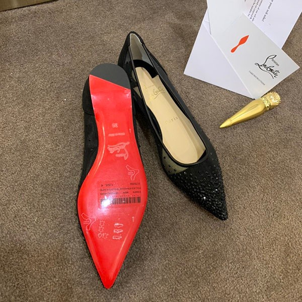 激安価格!クリスチャンルブタン Follies Strass 偽物 100 パンプス Rum56746