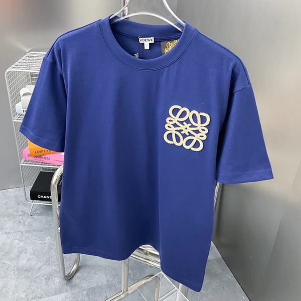 超希少!ロエベ アナグラム Tシャツ コピー コットン 3色 lov71474