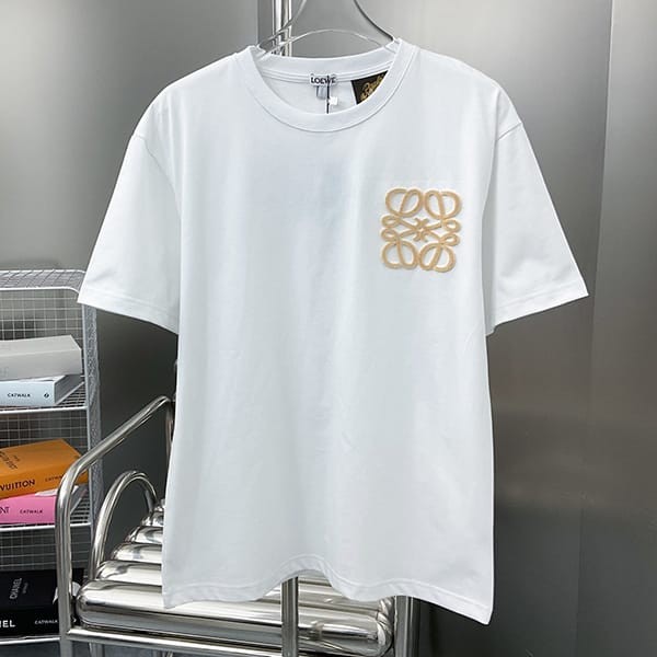 超希少!ロエベ アナグラム Tシャツ コピー コットン 3色 lov71474