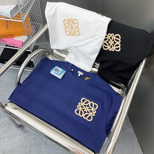 超希少!ロエベ アナグラム Tシャツ コピー コットン 3色 lov71474