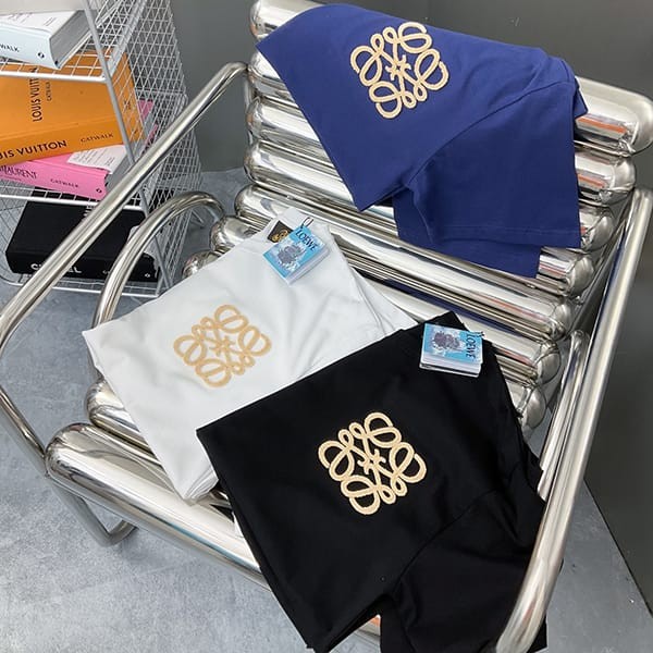 超希少!ロエベ アナグラム Tシャツ コピー コットン 3色 lov71474
