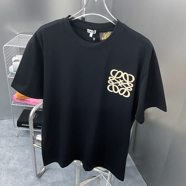 超希少!ロエベ アナグラム Tシャツ コピー コットン 3色 lov71474
